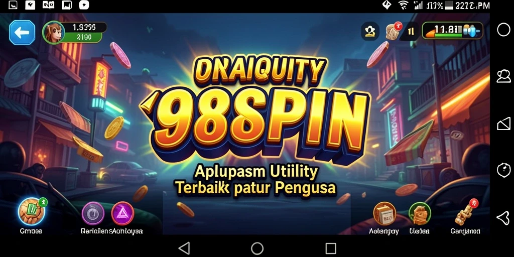 Tampilan antarmuka <strong>988SPIN</strong> yang intuitif untuk kemudahan pengguna.