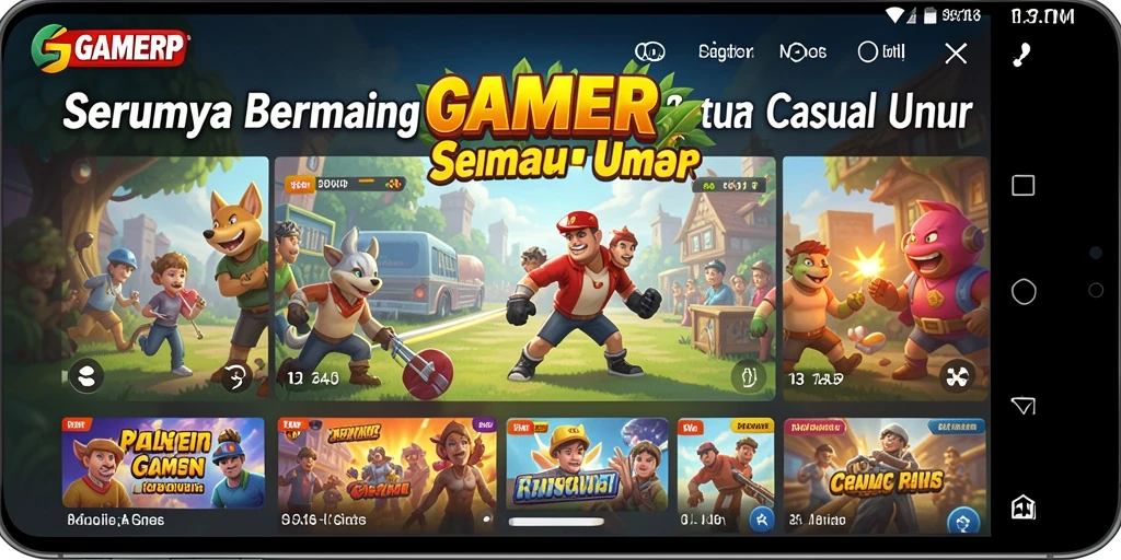Gameplay seru dari GAMERP yang mudah dipahami dan menyenangkan.