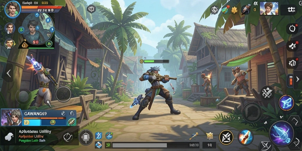 Screenshot GAWANG69 menampilkan antarmuka aplikasi Utility yang intuitif.