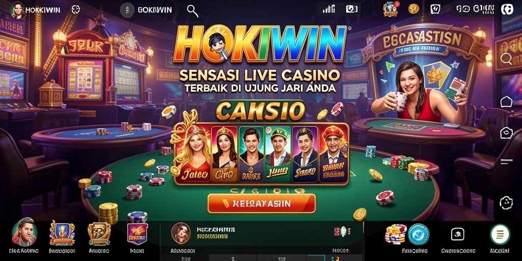 Tampilan gameplay HOKIWIN yang menarik dan mendebarkan.