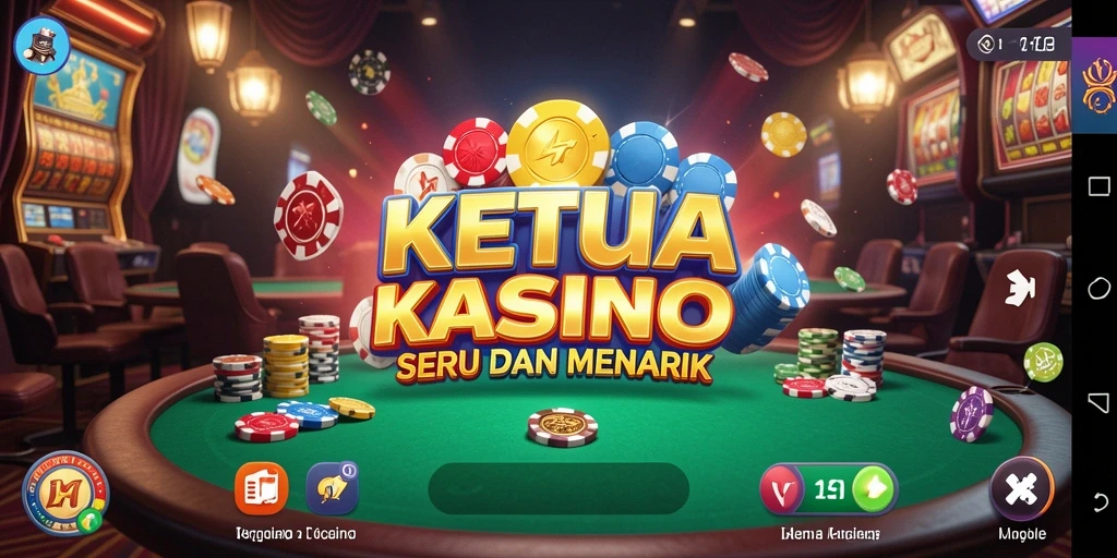 Tampilan gameplay KETUA yang menarik dan penuh warna.