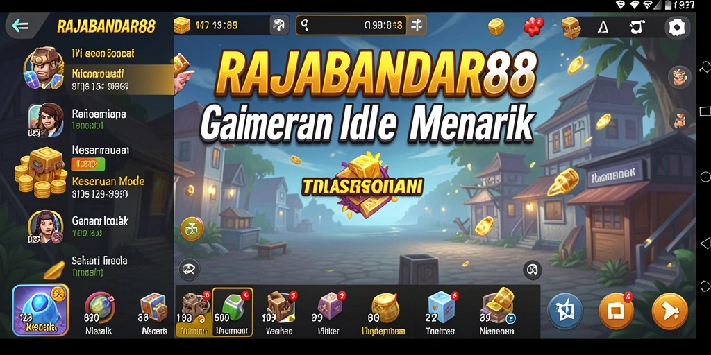 Tampilan gameplay menarik dari RAJABANDAR88 yang menampilkan aktivitas Idle.