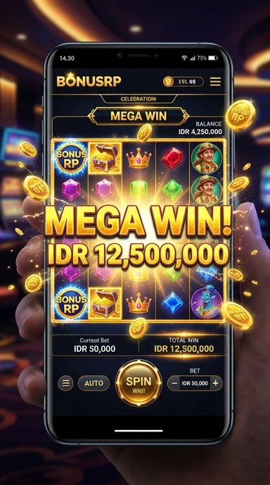 Tampilan antarmuka pengguna bonusrp yang sederhana dan efektif.